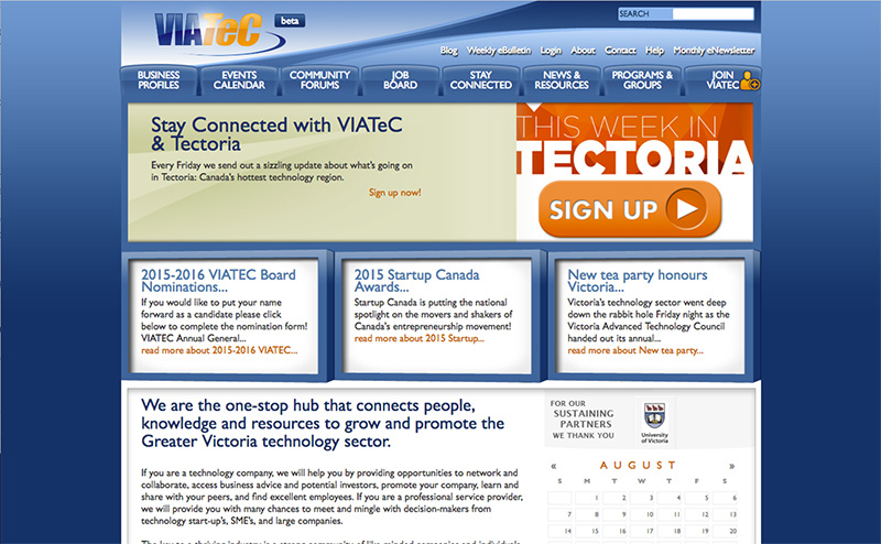 Viatec's old website